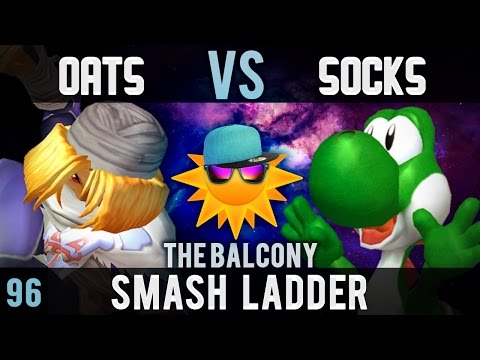 Melee @ the Balcony 96 - Smash Ladder ft. Burntsocks (Yoshi) VS Oats (Sheik)