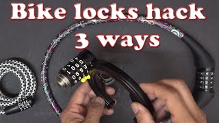 3 ways to hack & open bike locks without combination key