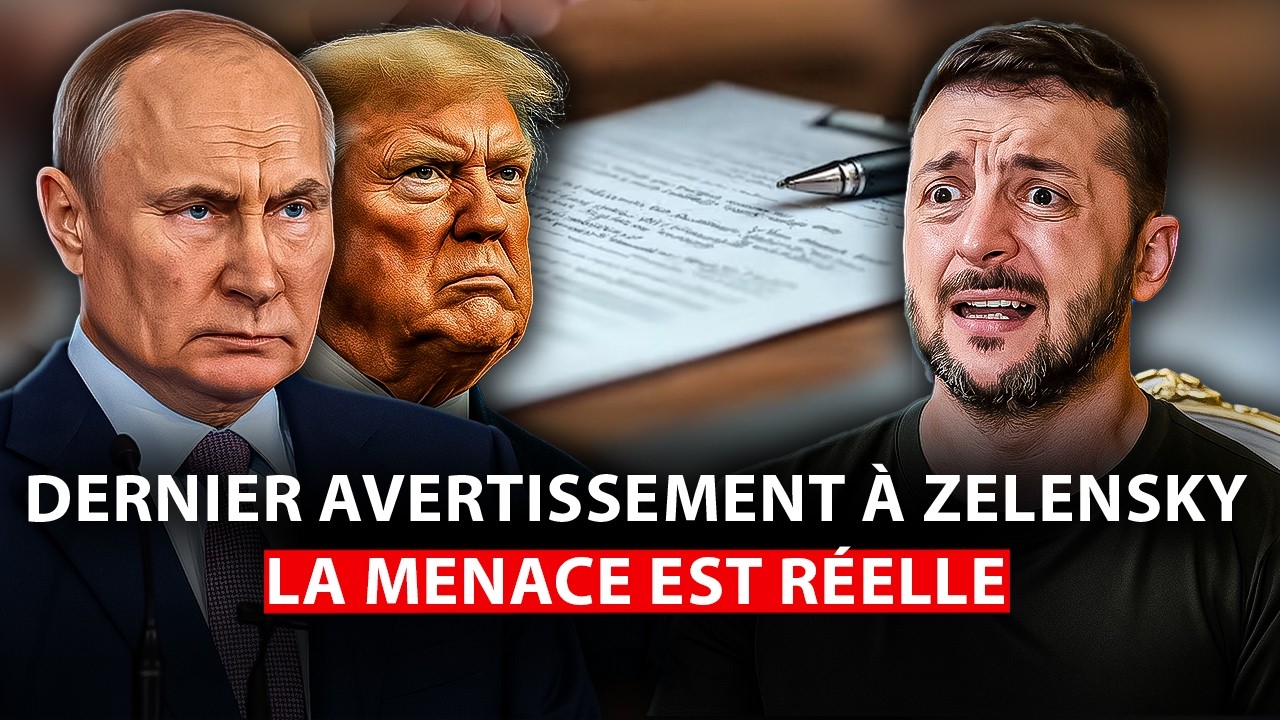 Trump ordonne a zelensky de signer l'accord de paix, si non l'Ukraine disparaîtra.