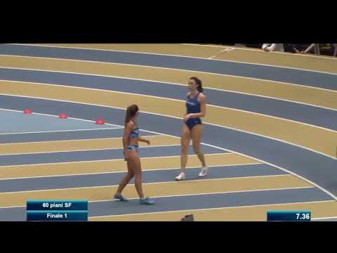 60 metri finale  femminili 30 gennaio Ancona 2022