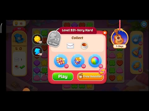 Matchington Mansion Level 932 - Very Hard Level / iOS/Android