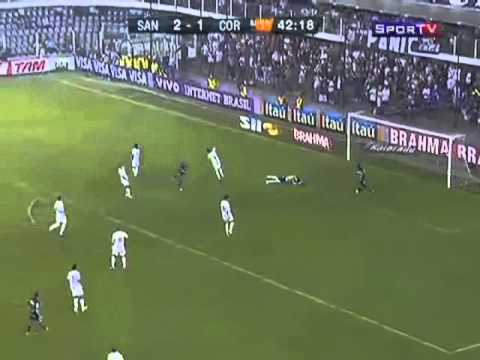 SANTOS 2 X 3 CORINTHIANS - MELHORES MOMENTOS CAMPEONATO BRASILEIRO 2010 #24 RODADA