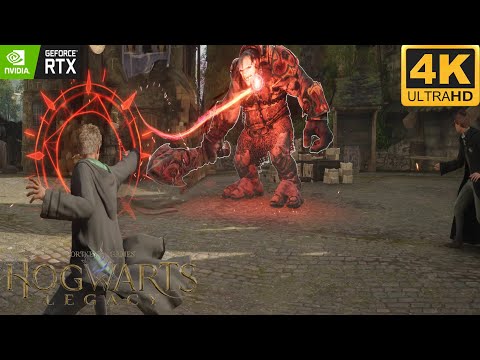 Hogwarts Legacy: HOGSMEADE & FIRST BOSS (4K60FPS Gameplay Walkthrough Part 3)