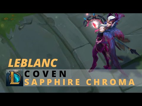 Coven Leblanc Sapphire Chroma - League Of Legends