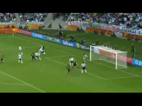 WM2010 Deutschland vs Argentinien 4-0 (3.7.10, Highlights, alle Tore, Müller, Klose, Friedrich)