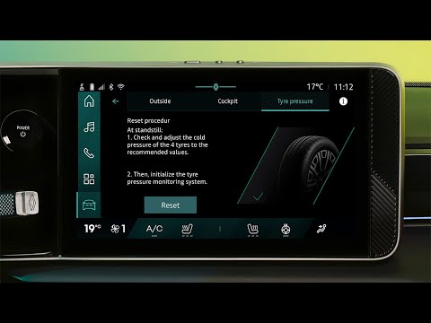 sistema de supervisión de pérdida de presión de los neumáticos - R4 E-Tech eléctrico - Renault