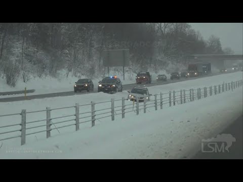 01-18-2020 Erie, PA - Heavy Lake Effect Snow - Slide Offs, Accidents, Whiteout Conditions