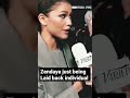 Zendaya just being cool #shorts #zendaya #tomholland #euphoria