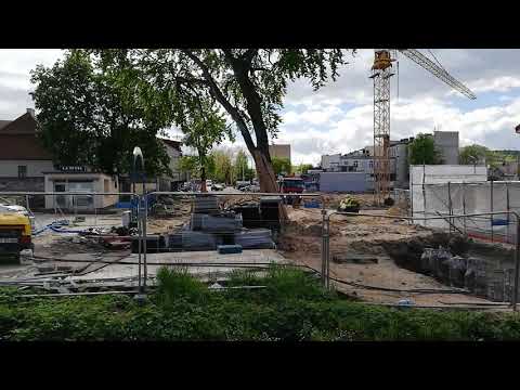 Targowisko Gdynia Chylonia - po likwidacji został plac budowy. Plac przy dworcu Gdynia Chylonia