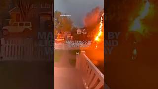 Man struck by lightning and walks away