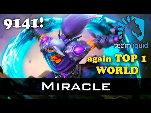 Miracle AM again TOP 1 WORLD - 9141 MMR Dota 2