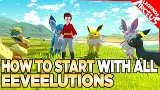 How to START with ALL Eeveelutions in Pokemon Legends Arceus