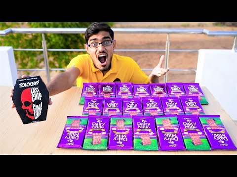 1 JOLOCHIP🔥 VS 20 Dairy Milk Chocolates🍫| क्या ये जोलोचिप का तीखापन खत्म कर पाएंगी?
