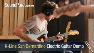 Video thumbnail for K-Line Guitars - K-Line San Bernardino Sonic Blue Electric Guitar Demo by soundpurestudios