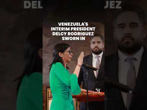 Venezuela's interim president Delcy Rodriguez sworn in