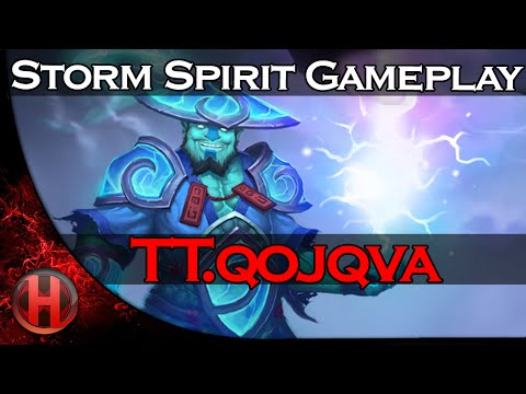 qojqva 6800+ MMR Storm Spirit Gameplay Dota 2