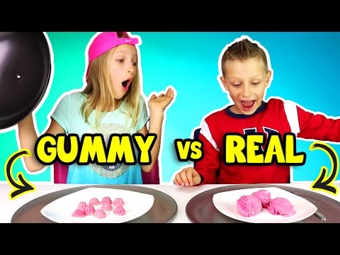 GUMMY vs REAL FOOD 3!