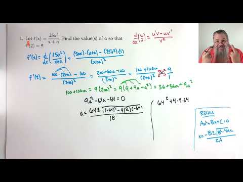 Calc 1 -- Practice for Quiz 3 (Fall 2026)