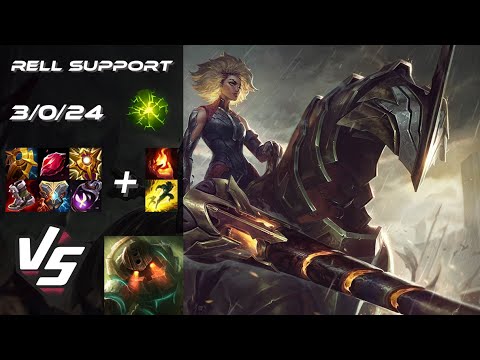 SUPPORT Rell vs Nautilus - NA Grandmaster Patch 14.24