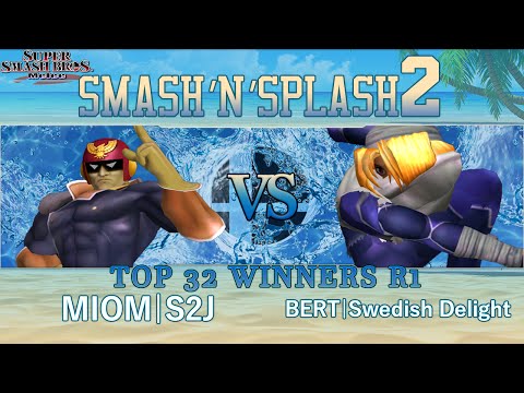 Smash'N'Splash 2 - MIOM | S2J (C. Falcon) vs. BERT | Swedish Delight (Sheik) - Top 32, Winners r1