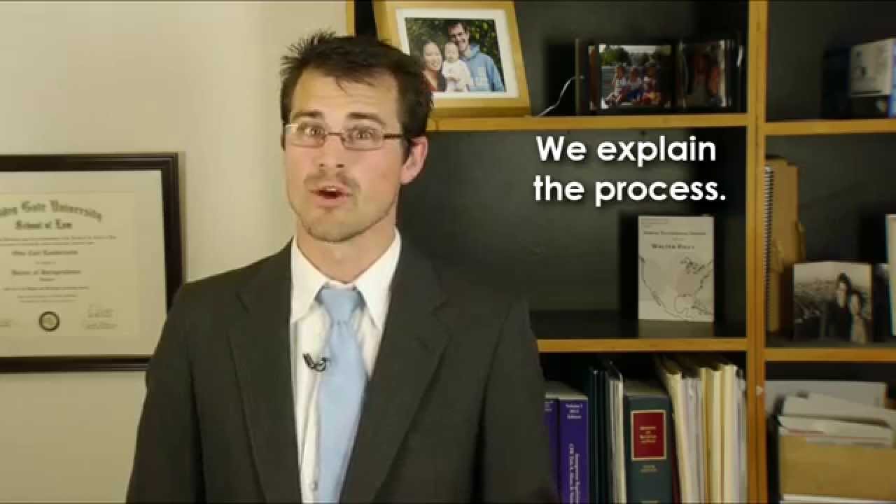 An attorney educates clients about his services