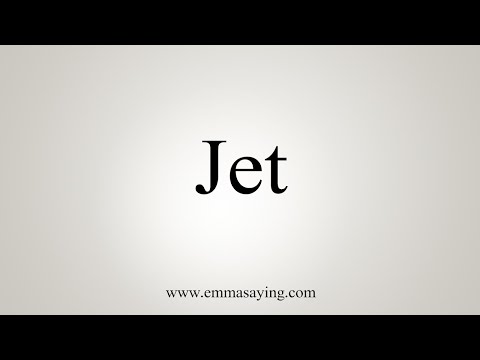 Part of a video titled How To Say Jet - YouTube