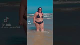 Cute bbw girl in the beach #short #viral #subscribe #tiktok #shorts