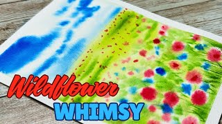 Easy Wet on Wet Summer Watercolor Meadow Anyone Can Try!