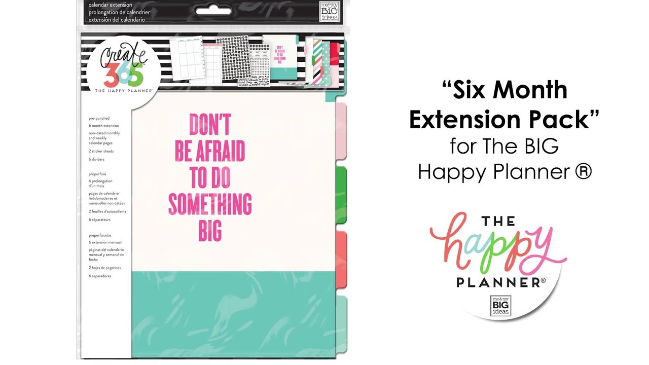 'Six Month Extension Pack' - Happy Planner™ Preview - BIG
