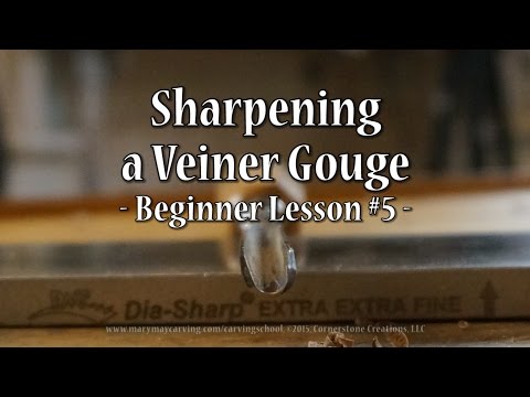 Sharpening a Veiner Gouge - Beginner Lesson #5