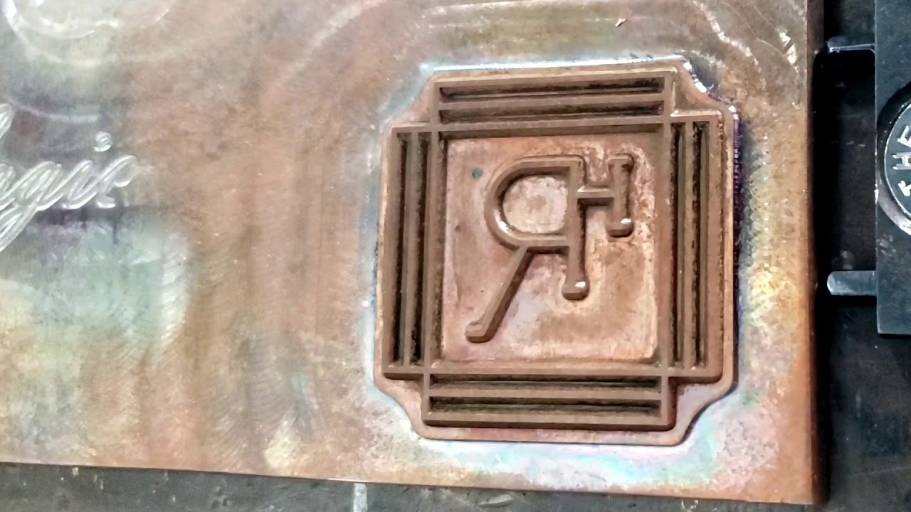 Gold foil and black letterpress business cards