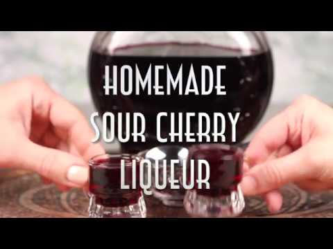 Homemade Sour Cherry Liqueur