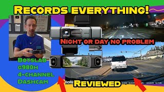 Botslab G980H 3K 4-channel Dashcamunboxing and review | This 3-Channel Dash Cam Records EVERYTHING