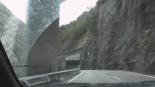 Driving down the Otira Gorge making some noise