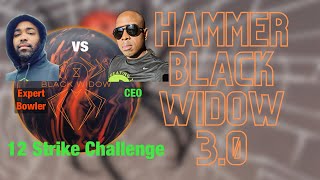 450 RPM vs 350 RPM Which is better? | Hammer Black Widow 3.0 Ball Review | Race to 12 Strikes