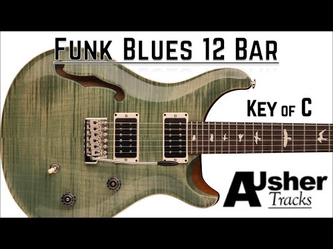 Funk Blues 12 Bar in C major | Guitar Backing Track