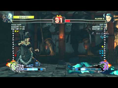 roxas-seth [Seth] vs EST-58 [Rose] SSF4 AE Japanese Online Ranked Matches