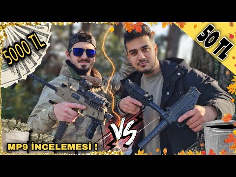 50 TL VS 5000 TL MP9 İNCELEMESİ ! UCUZ VS PAHALI TÜFEK ! wth @DeltaSays