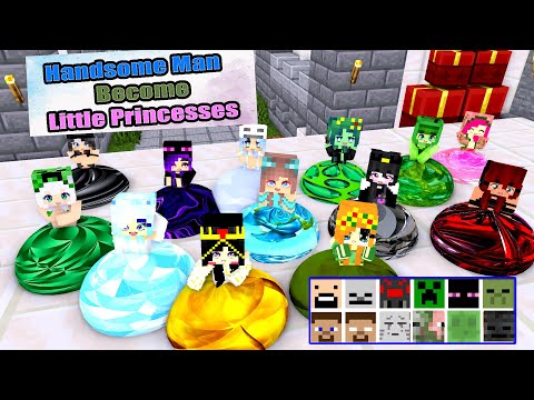 Handsome Man Became Little Princess for Haiko's Birthday #minecraft #animation