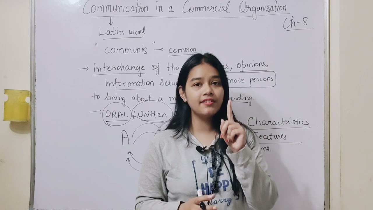Chp 8 : Communication in a Commercial Organisation ( Part 1 ) Class 9 ICSE