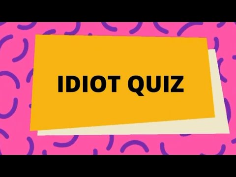 Idiot Test- 90% people will fail. | Idiot Quiz | Intelligence Test | Intelligence Quiz |