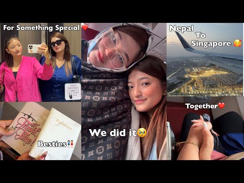 NEPAL TO SINGAPORE! 😍🇸🇬~ Besties Trip || it’s me Muskan || 