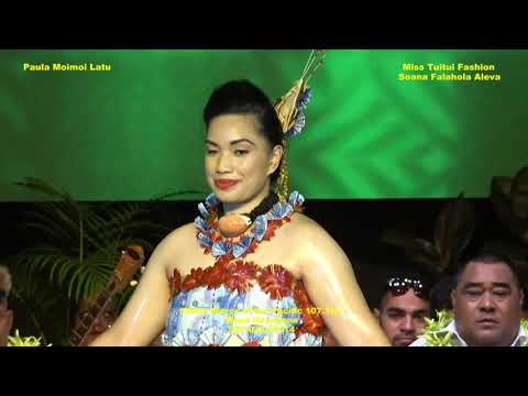 TAUOLUNGA  -  MISS TUITUI FASHION -  SOANA F  ALEVA -  MISS HEILALA COMPETION 2019