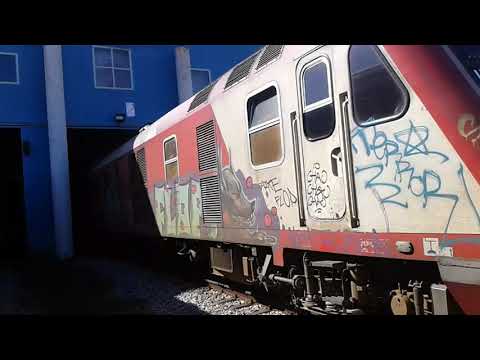 Αφιξη των aeg de ic-2000n (intercity) απο θεσσαλονικη και απο δικαια στο Μ/Α