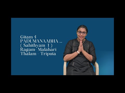 PADUMANAABHAA. .. Ragam- Malahari,  Thalam- Triputa
