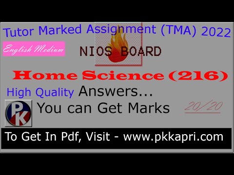 Paper Book 10th Class Study Material English Medium Home Science 216