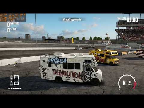 Wreckfest Walkthrough Part 32 - "Challengers - Motorhome Madness" [2019]