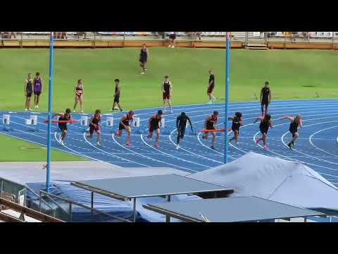 100m U18 Men Final, 2024 QLD Athletic Championships, QSAC 16 March 2024