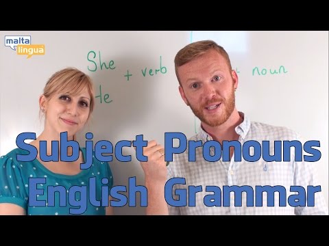 Subject Pronouns English Grammar Lesson Pre Intermediate