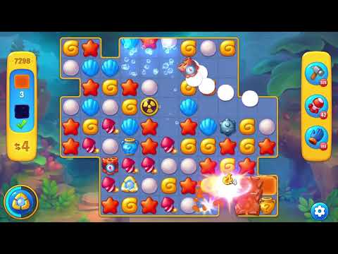 Fishdom 7298 Level - 17 moves - NO BooSTERS